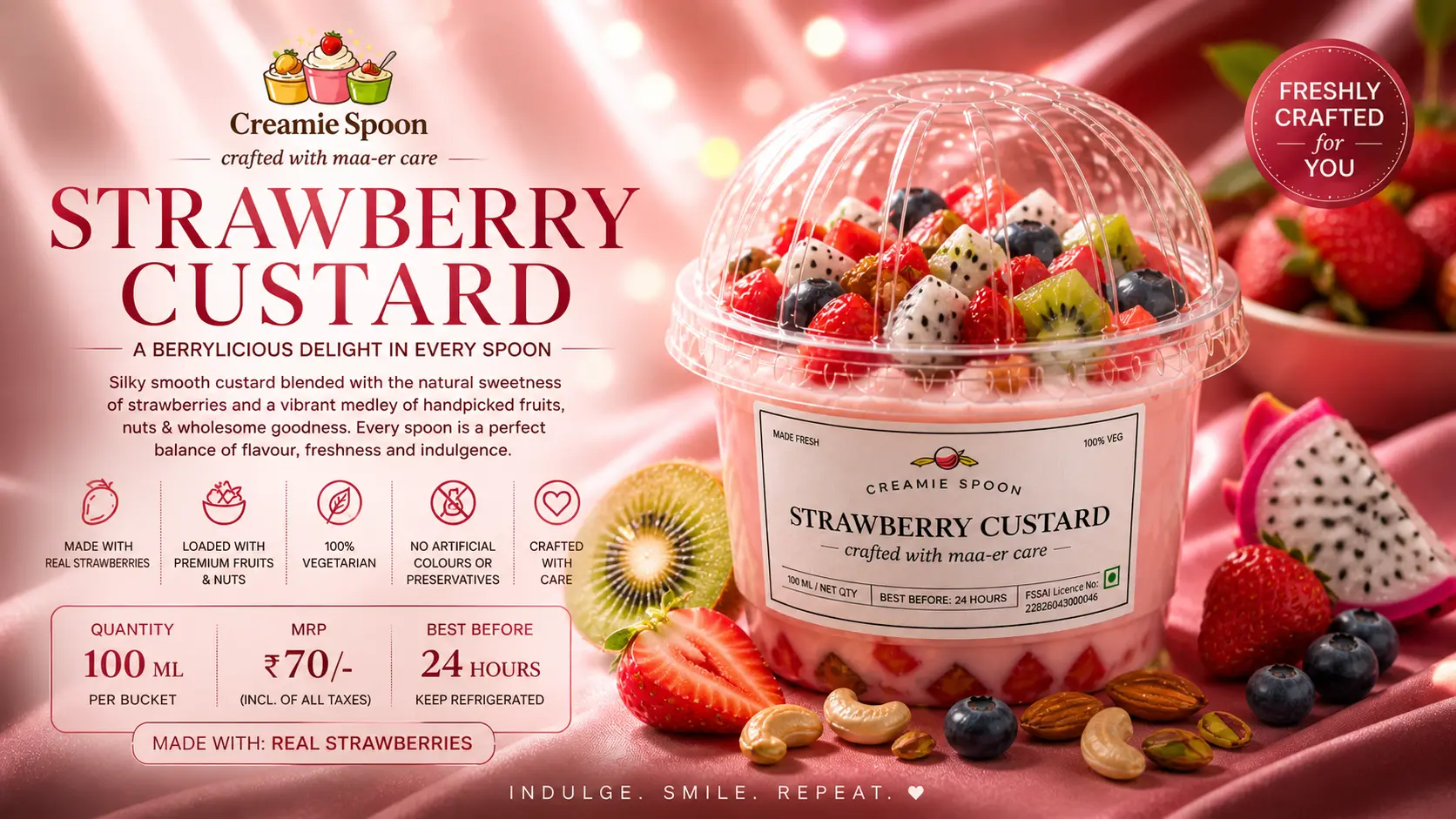 Strawberry Custard